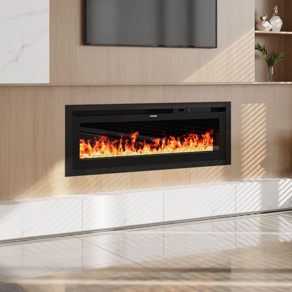 42/50/60/73 inch Electric Fire 12 Vibrant Flame Colours Electric Fireplace with Remote