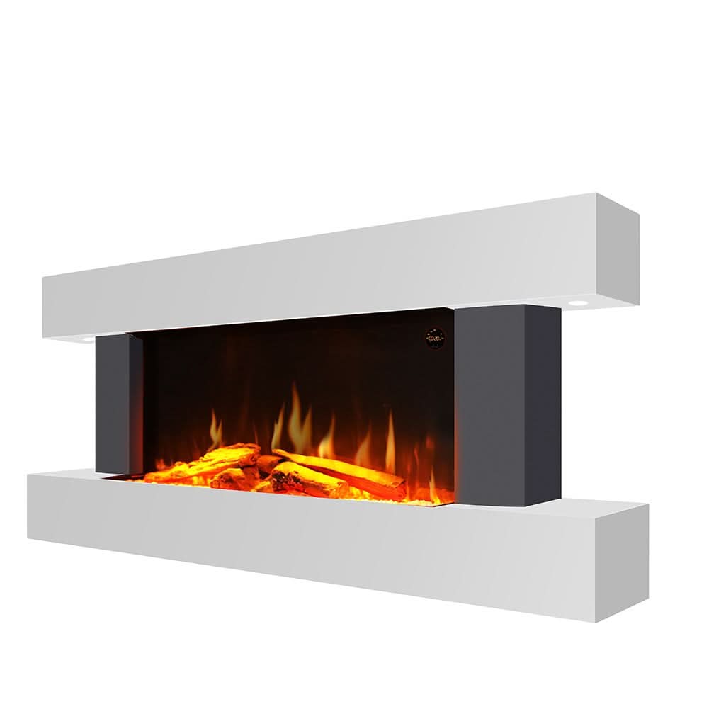 52 Inch Electric Fireplace Set 2000W Wall Mounted Heater Remote Control Fireplaces