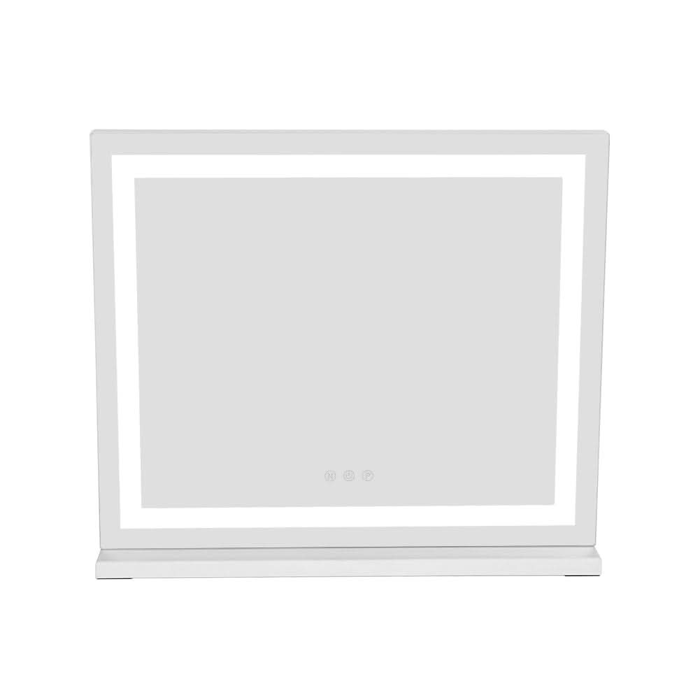 Contemporary Rectangle Vanity Mirror with LED Lights