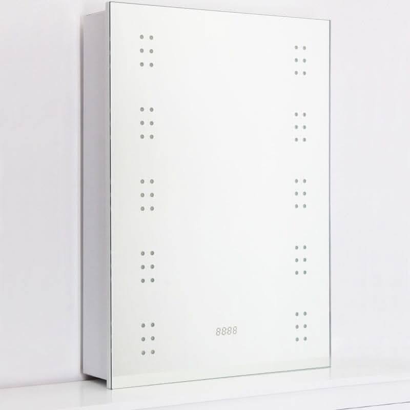 700x500MM LED Illuminated Mirror Cabinet with Shaver Socket&Demister Pad