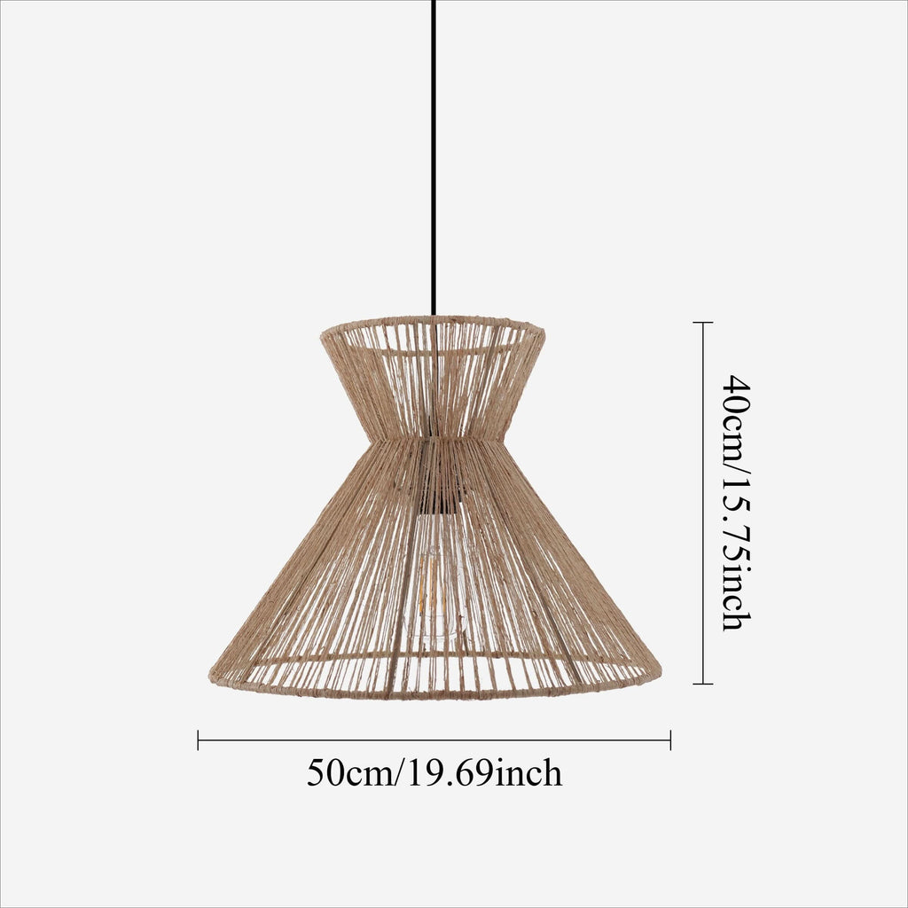 Lightsin Handwoven Paper Rope Pendant Light – Eco-Friendly Ceiling Fixture for Kitchen, Living Room & Bathroom