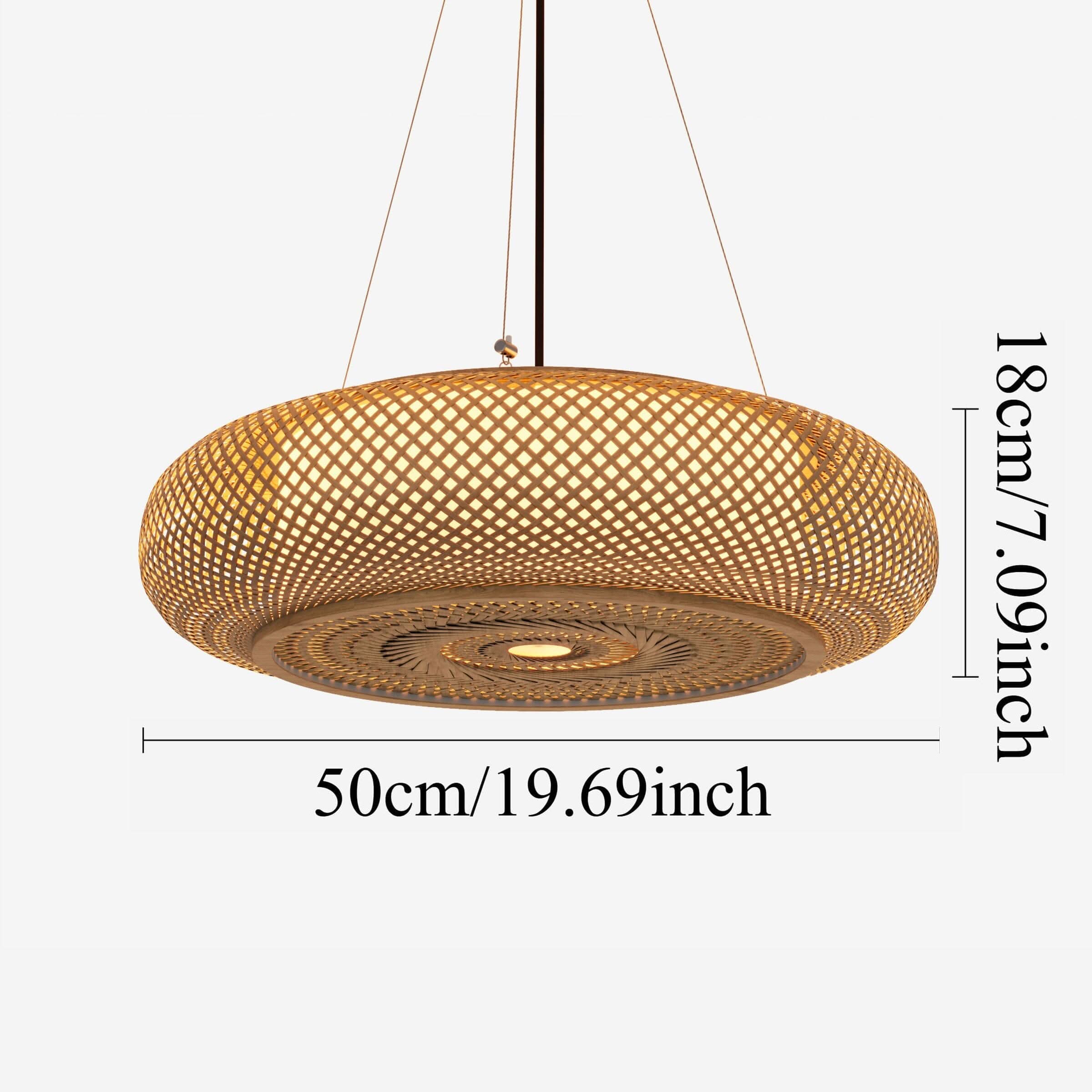 Lightsin Lutta-Natural Bamboo Pendant Light for Warm Ambiance Décor