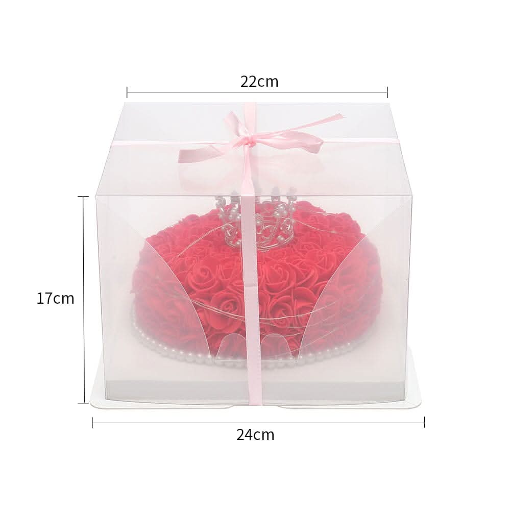 Eternal Rose Cake Replica Gift Set - Red