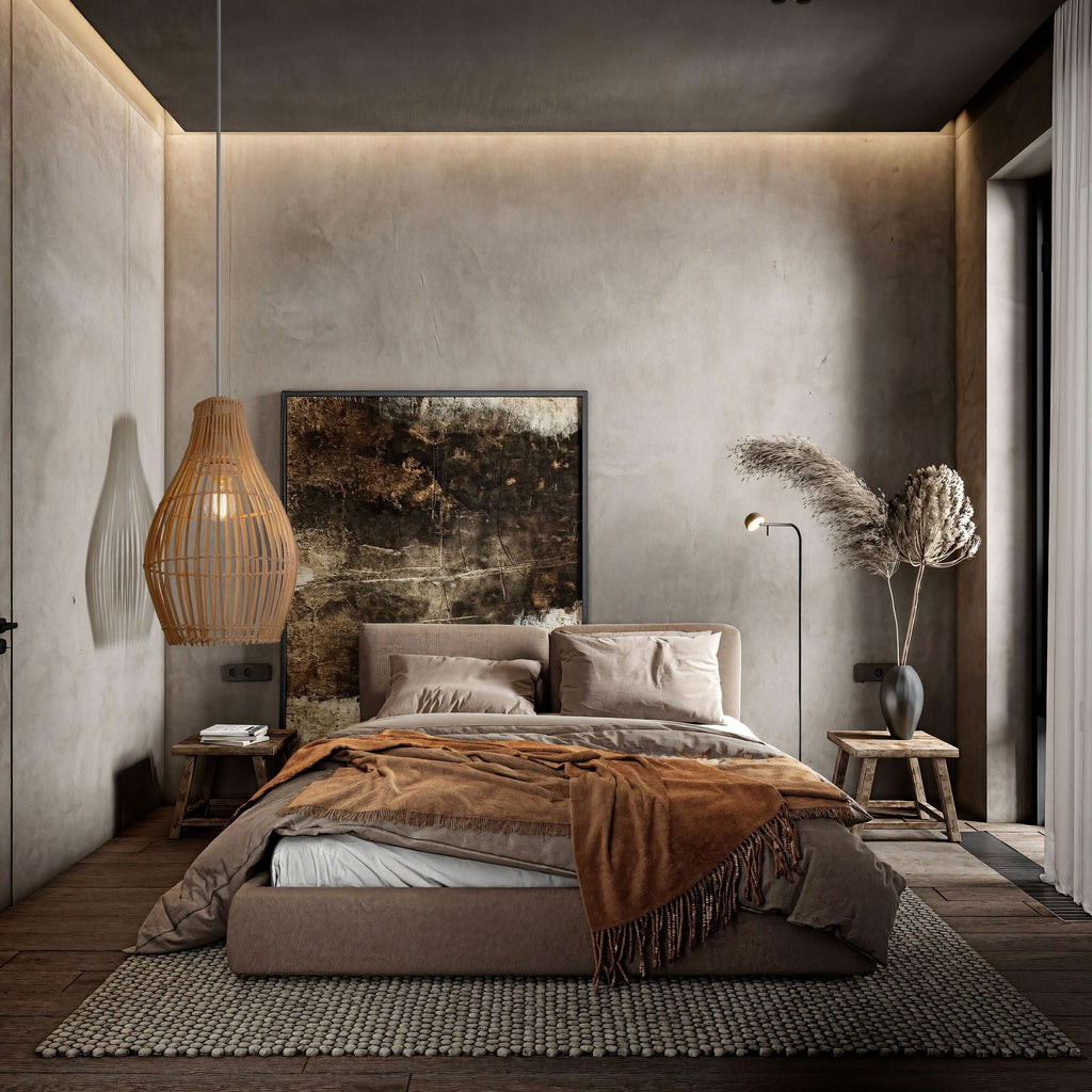 Lightsin Natural Rattan and Bamboo Pendant Light with Iron Frame