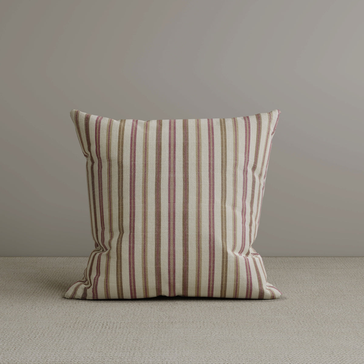 ‍Cottonfy Square Exclusive Design Cushion in Red Striped Cotton Linen, 45*45CM (100% off)