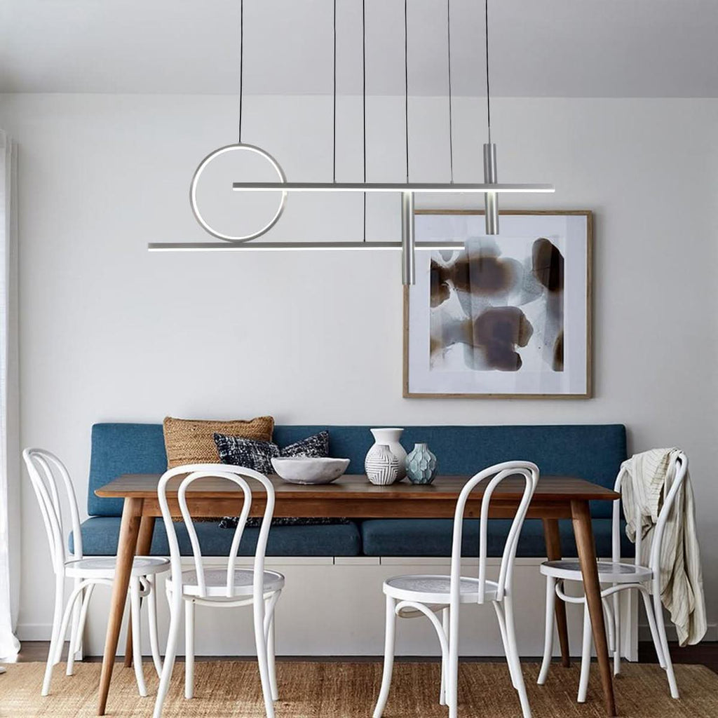 Lightsin LED Modern Linear Geometric Metal Pendant Light