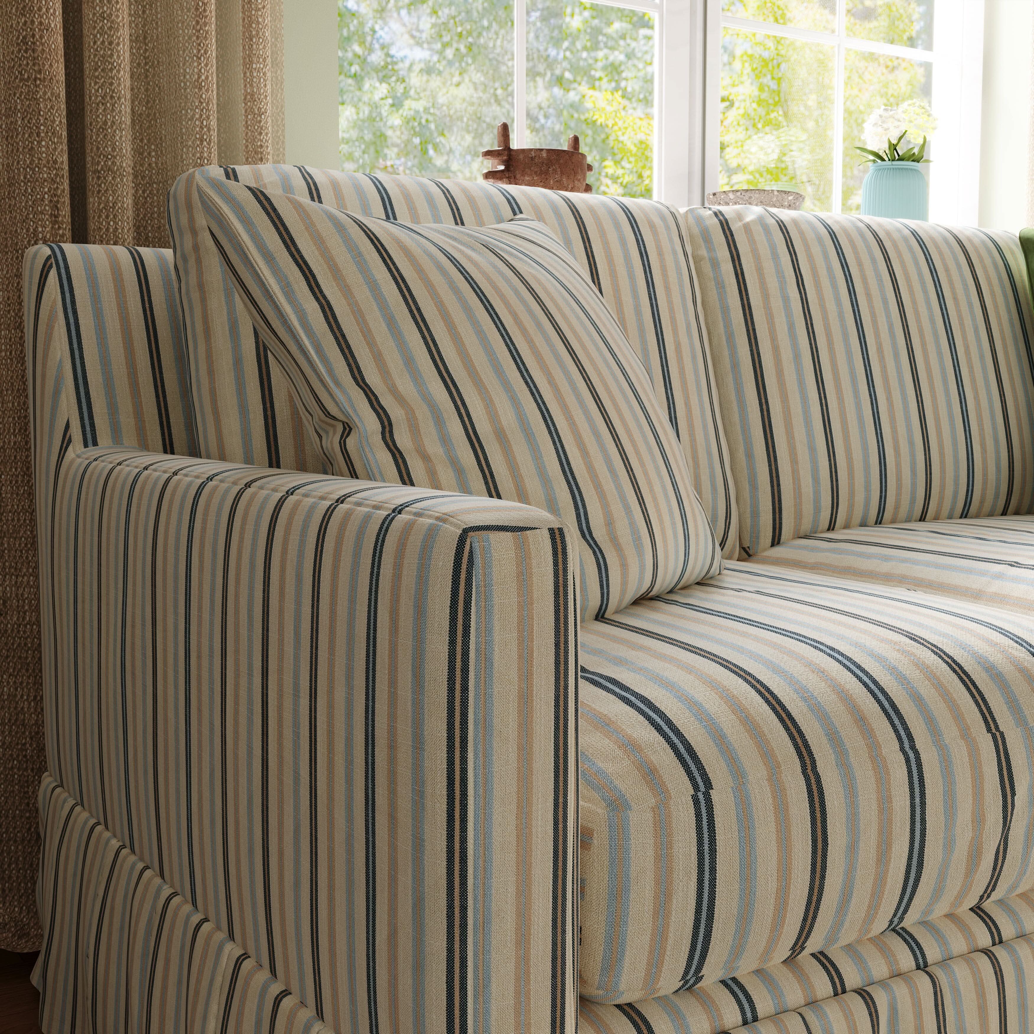 Cottonfy Country Check Sofa with Removable Skirted Covers