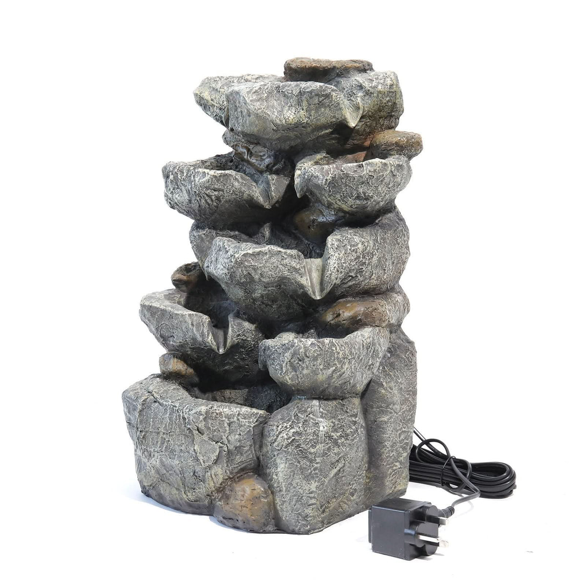 49CM Height Garden Cascading Waterfall Tiered Water Fountain Pump