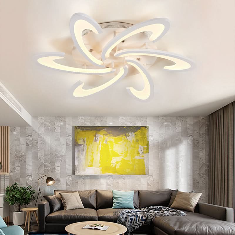 73cm Dia. Modern LED Ceiling Light Acrylic Petal Pendant Lights