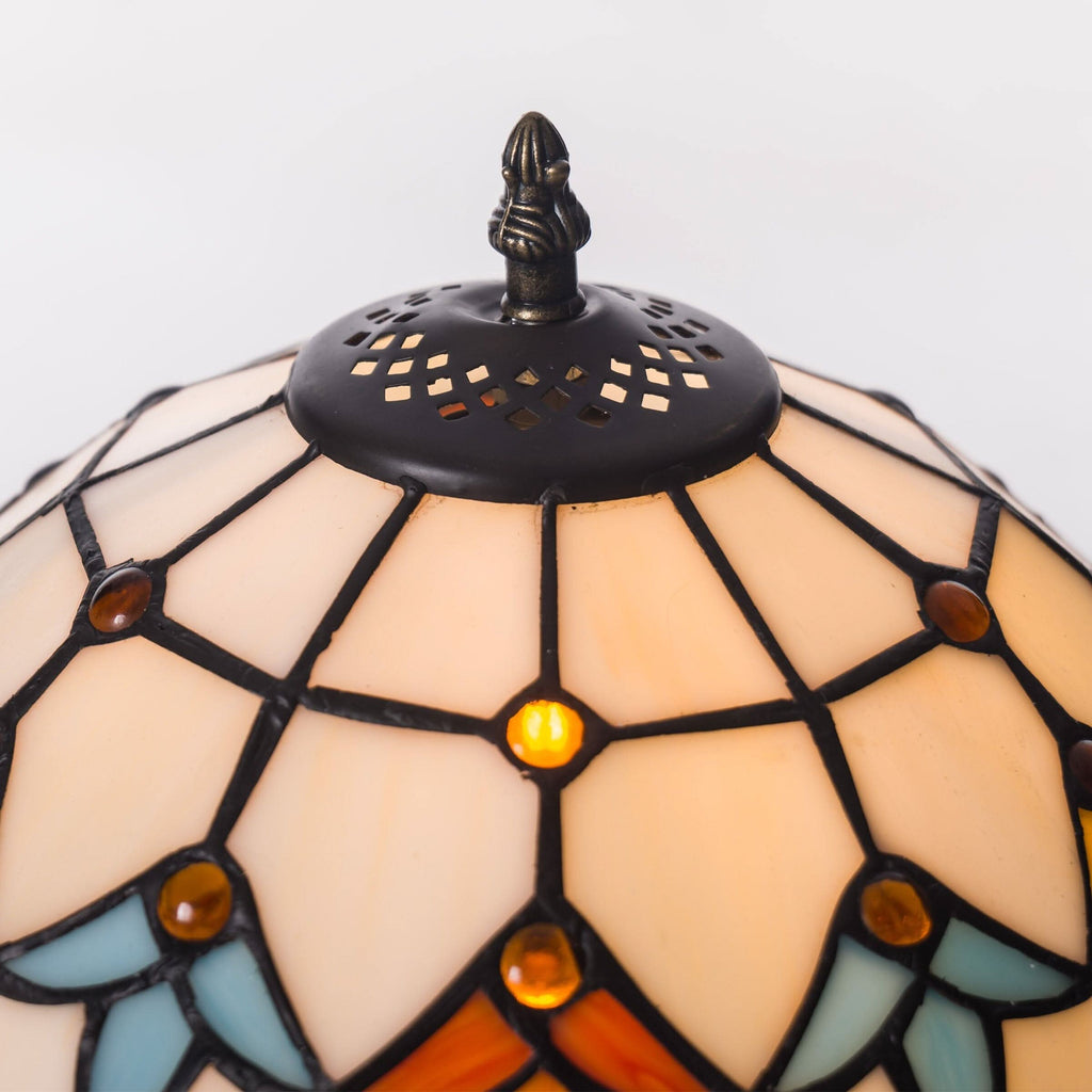Lightsion Tiffany Table Lamp | Handcrafted Stained Glass Butterfly Series