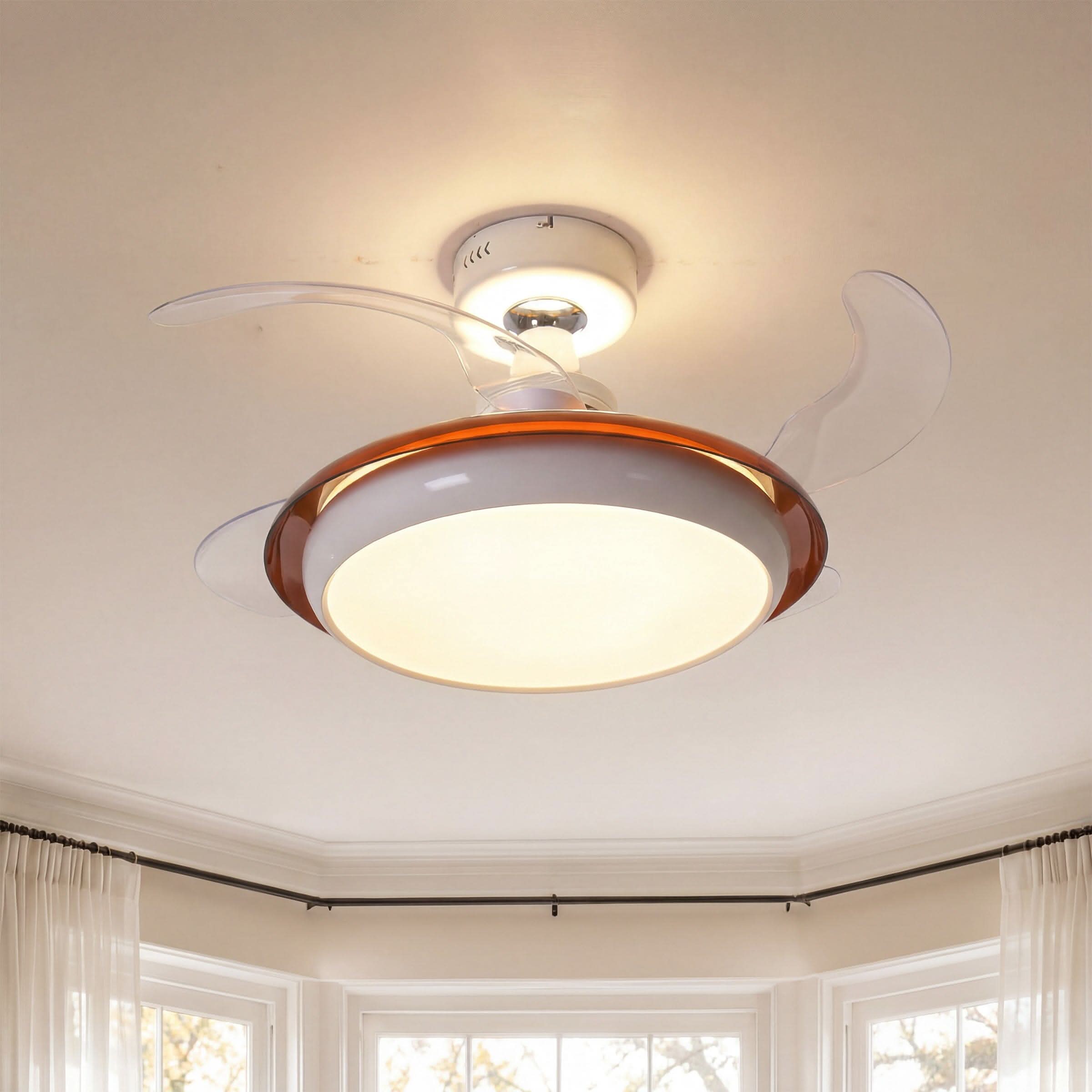 Lightsin 36 Inch Ceiling Fan with 6-Speed Quiet DC Motor