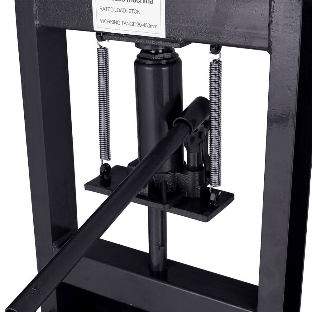6 Ton Hydraulic H-Frame Shop Press Adjustable Working Table