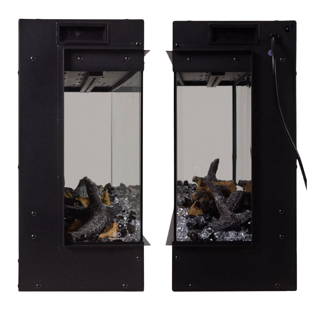 50/60/70/80inch 3-sided Electric Fireplace with Adjustable Color, Temperature and Timing, Controlled by APP