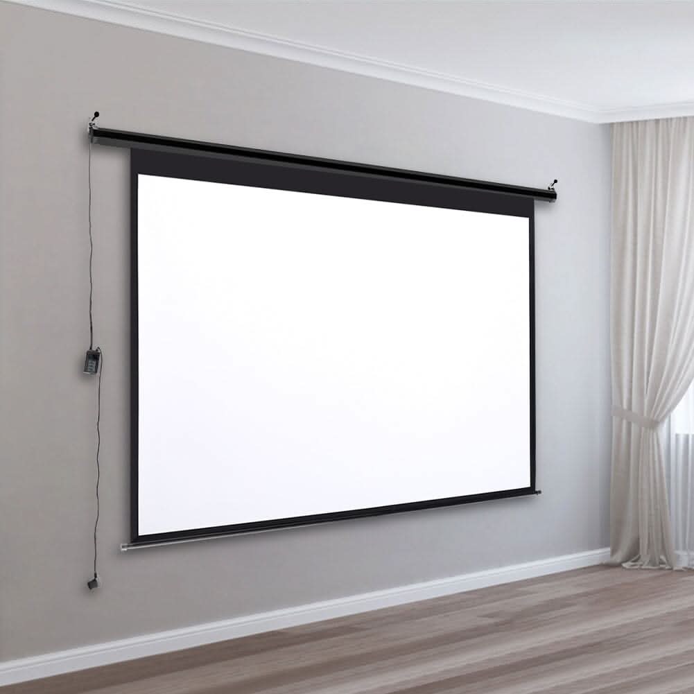 Motorized Electric Projector Screen with Remote Control