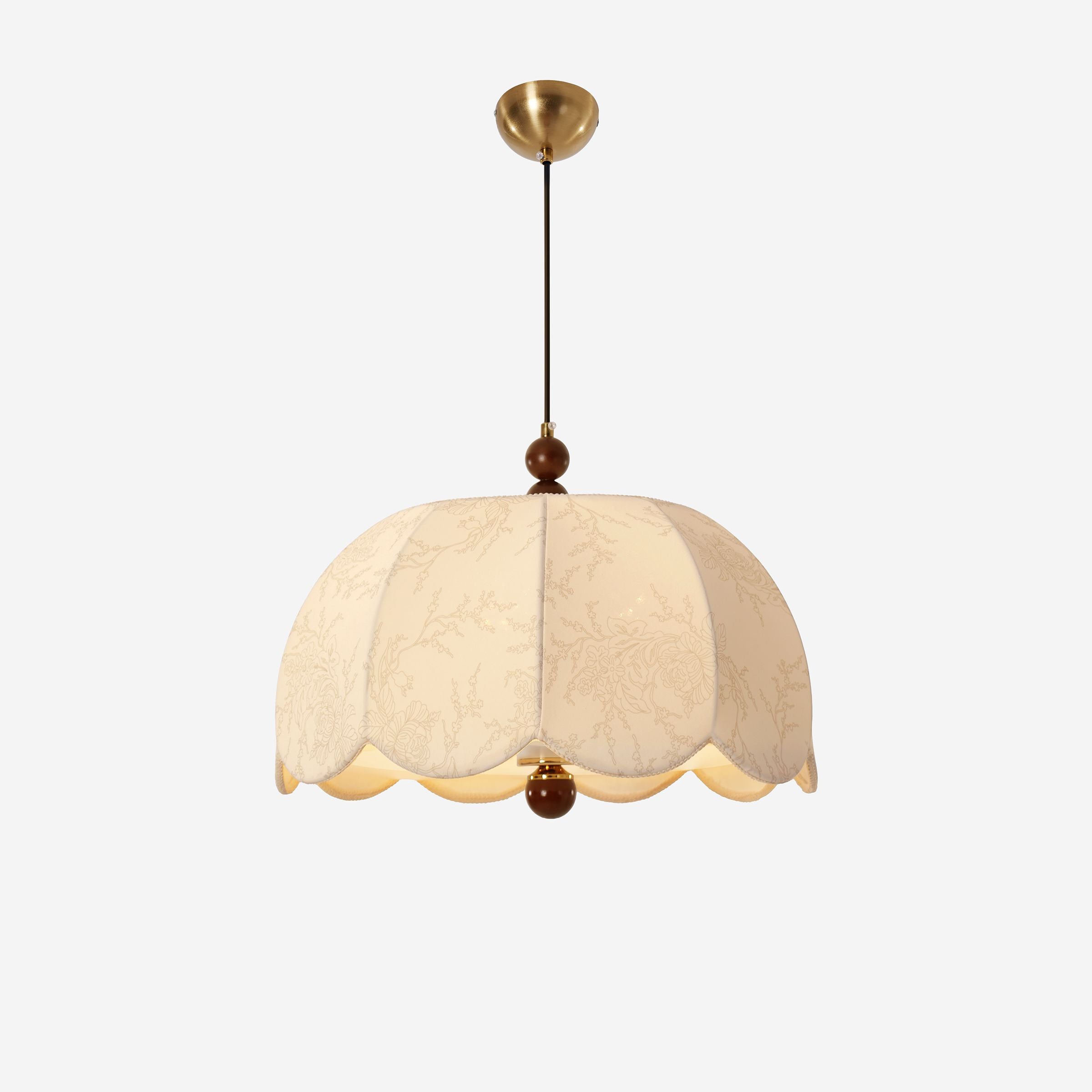 Yellow Fabric Pendant Light | Soft Shade E27 Ceiling Lamp