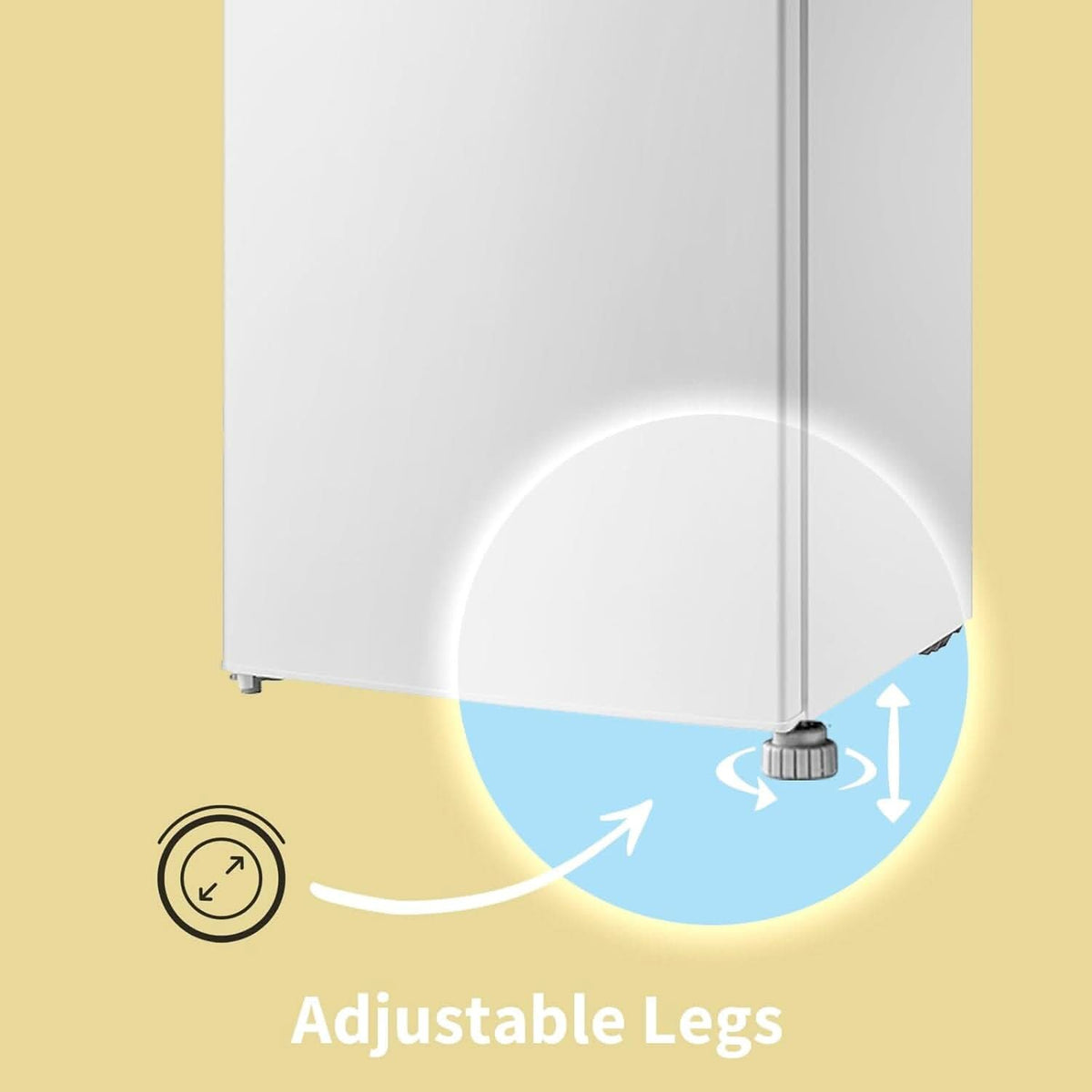 COMFEE Black/White 93L Small Fridge with Cooler Box