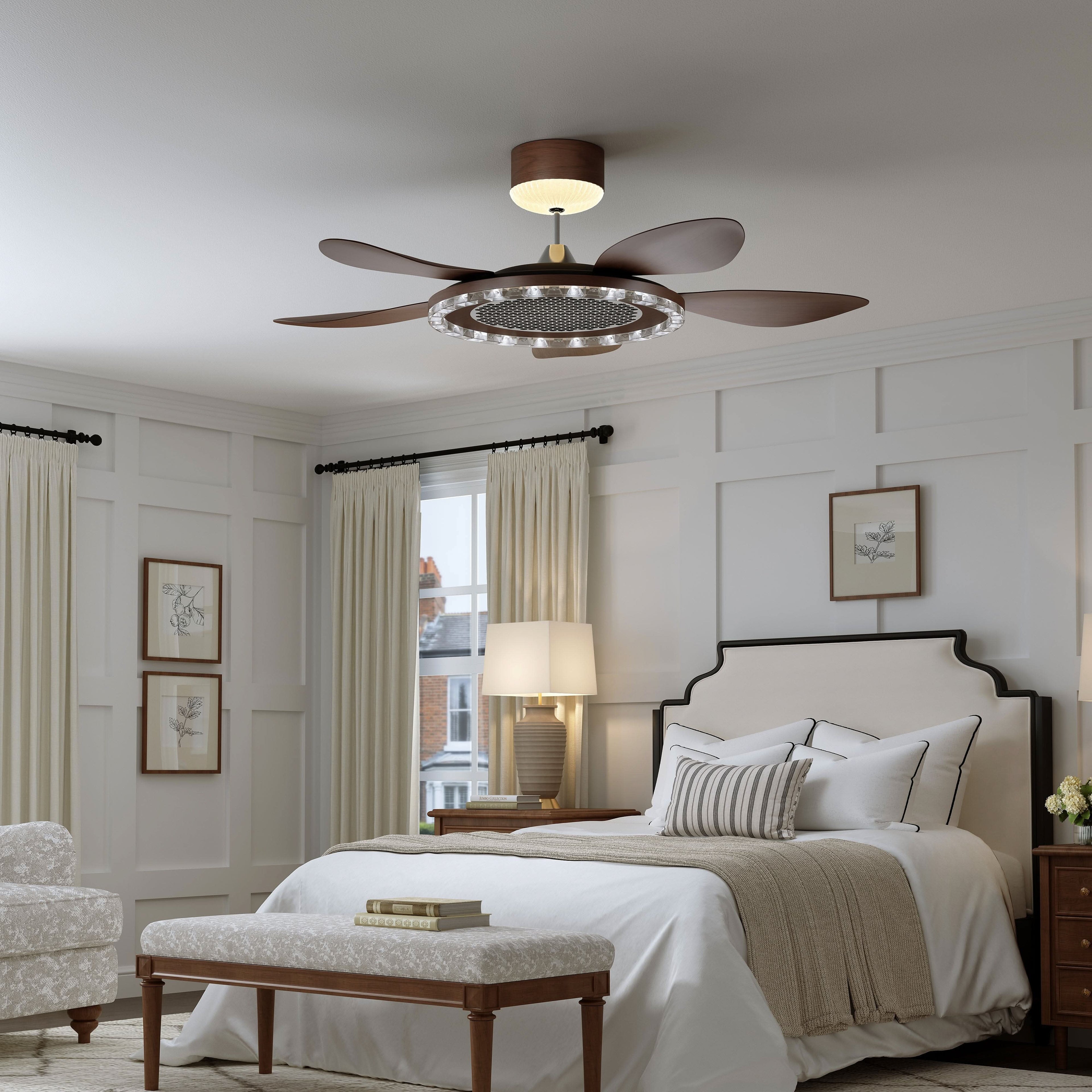 Lightsin 48 Inch Ceiling Fan with 6-Speed Reversible DC Motor