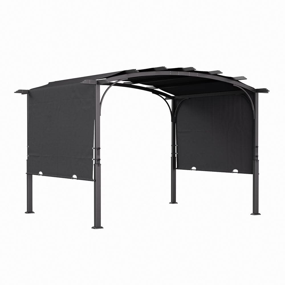 9ft Outdoor Gazebo Exquisite Summer Dark Grey Curved