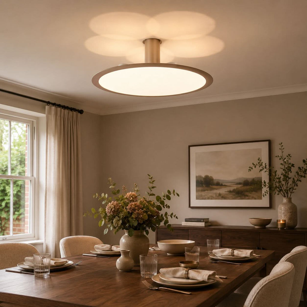 Lightsin Brushed Rose Gold Aluminum Pendant Light with Stepless Dimming
