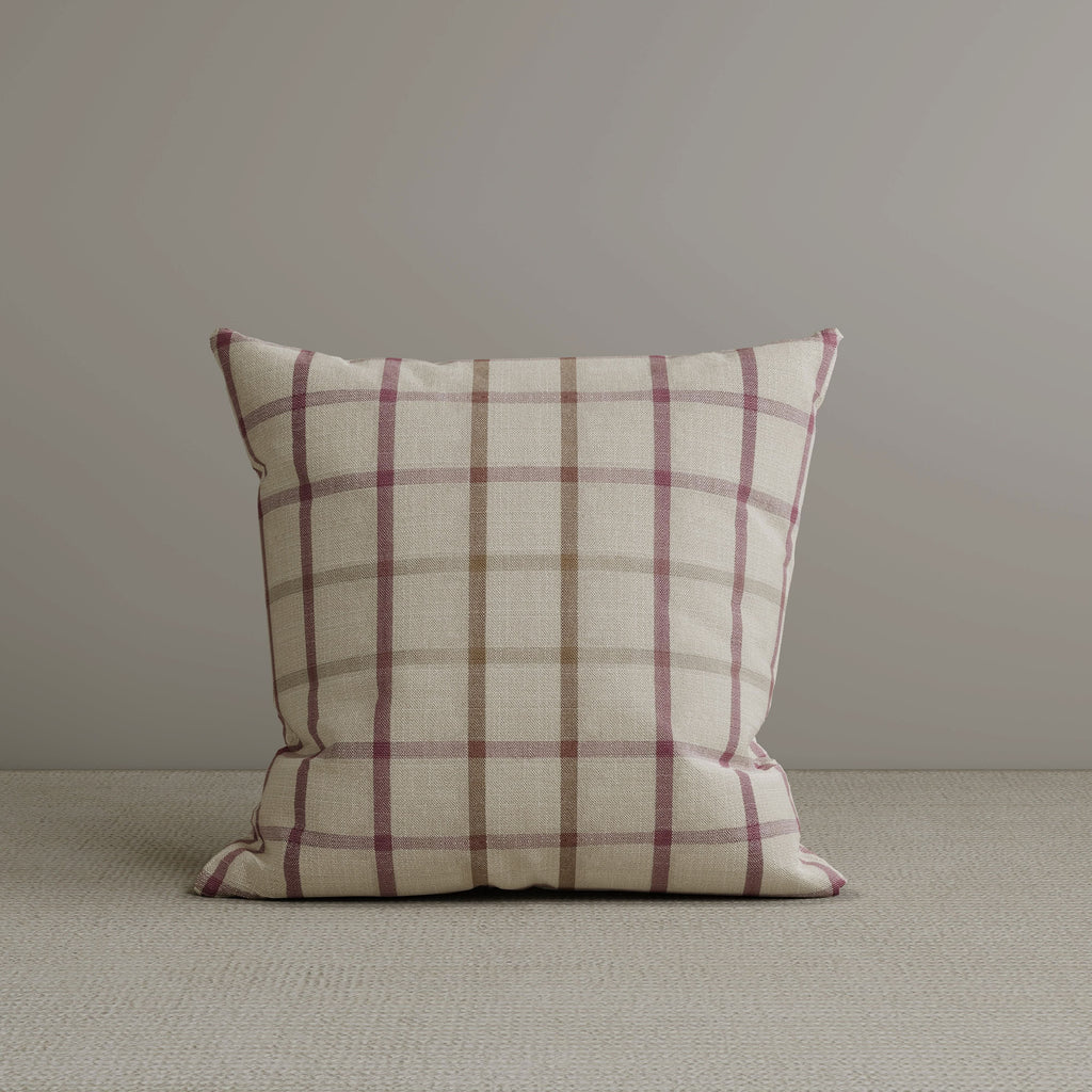 ‍Cottonfy Square Exclusive Design Cushion in Red Checkered Cotton Linen, 45*45CM (100% off)