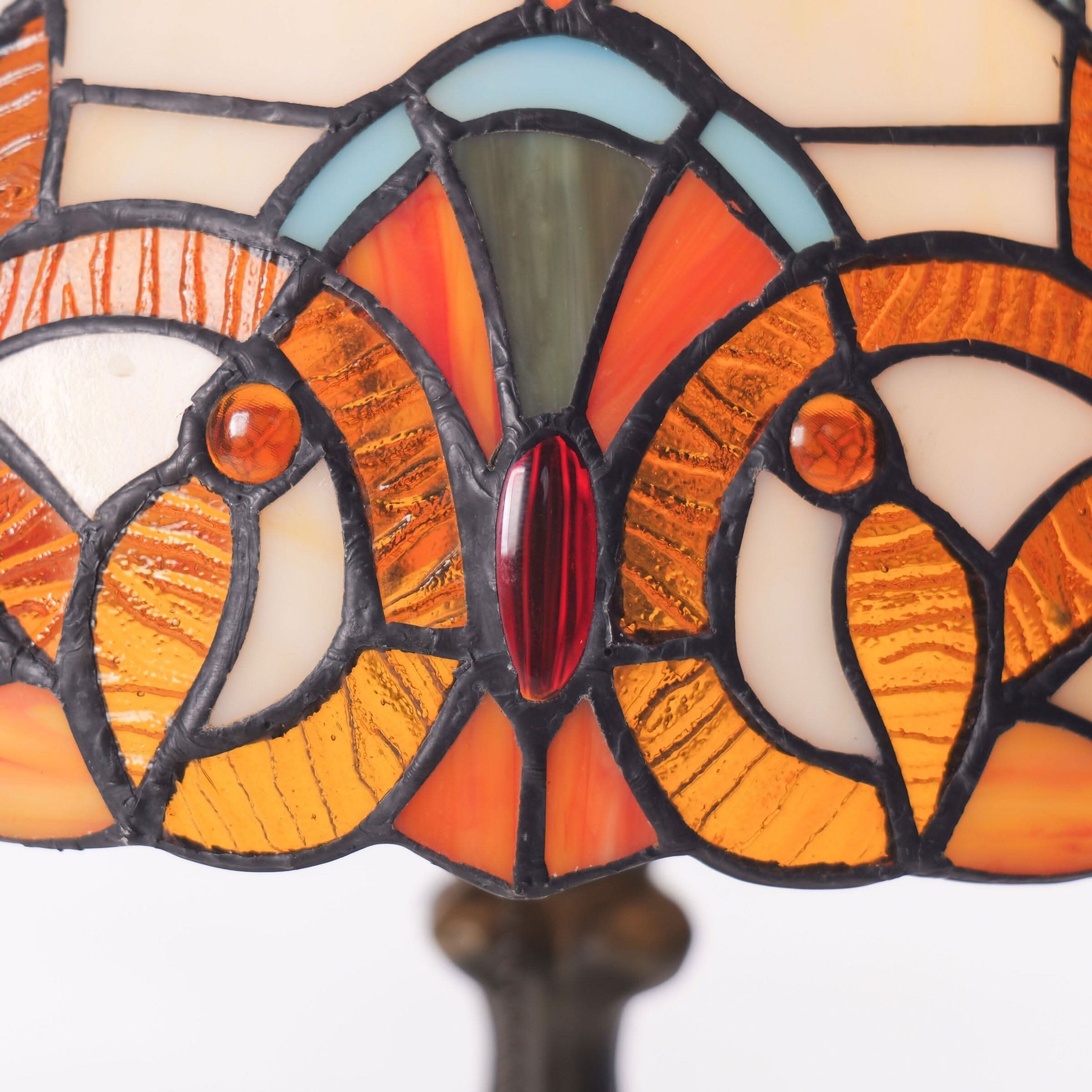 Lightsion Tiffany Table Lamp | Handcrafted Stained Glass Butterfly Series