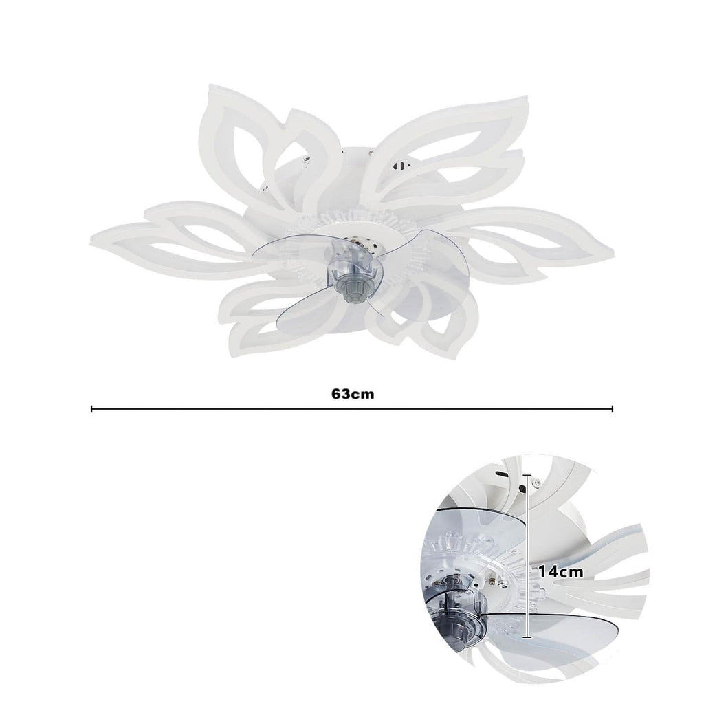 65cm Dia. Modern Flower Shape Ceiling Fan with Light