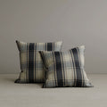 ‍Square Exclusive Design Cushion in Midnight Black Plaid Cotton Linen, 45*45CM (100% off)