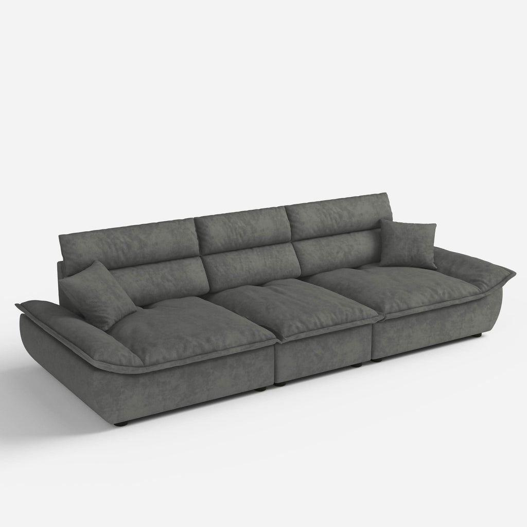 Cottonfy Adjustable Backrest Sailboat  Corduroy Sofa Green