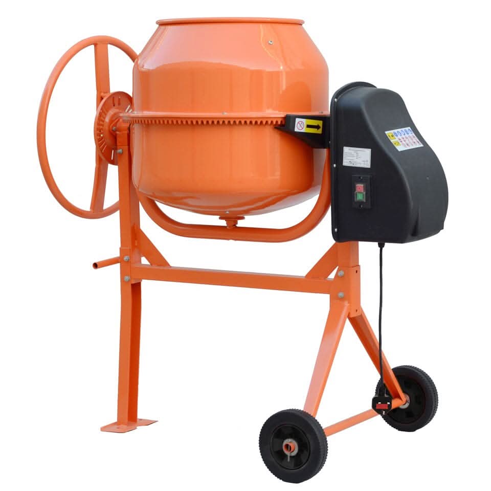 Durable and Versatile Cement Mixer with Easy Movement