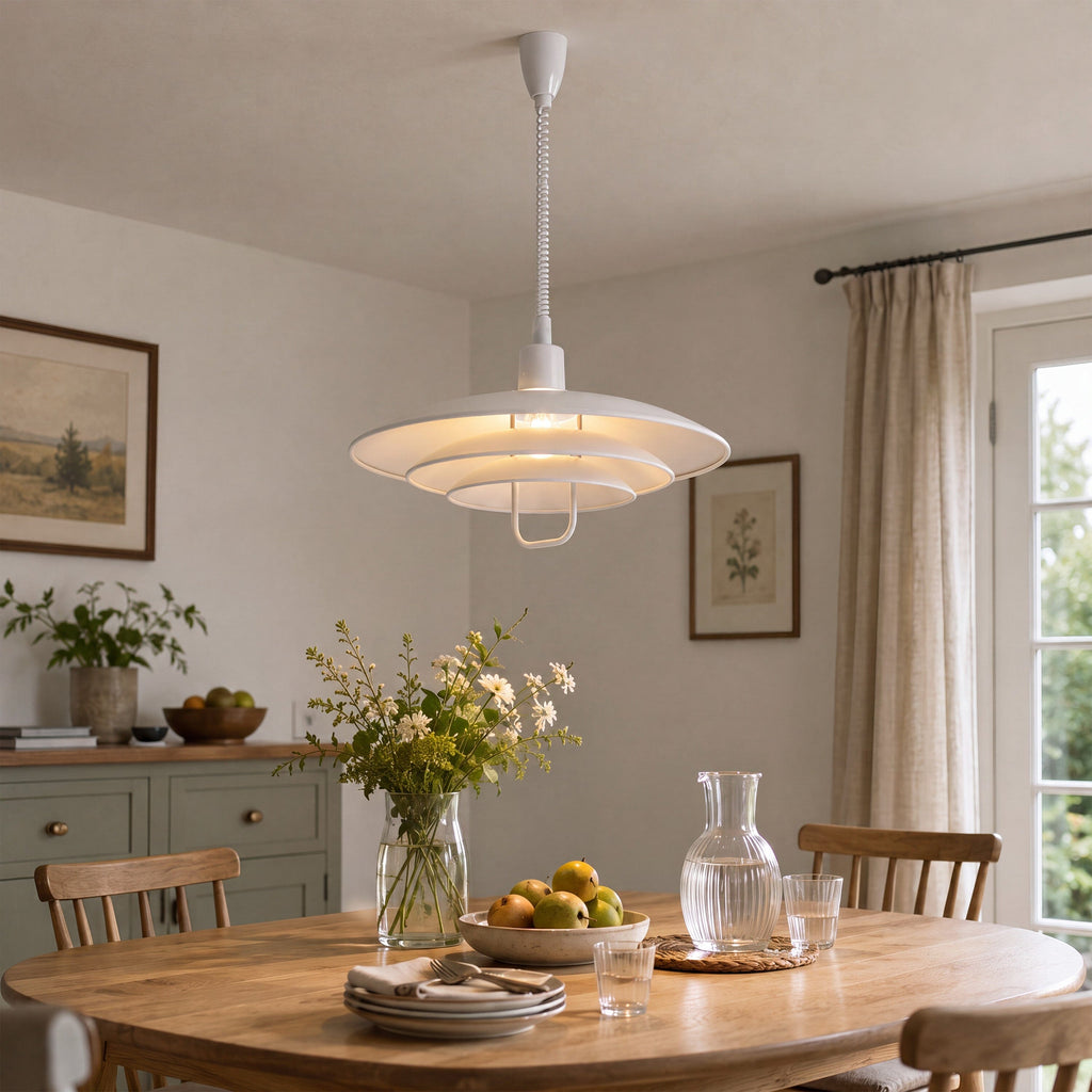White Modern Minimalist Pendant Light