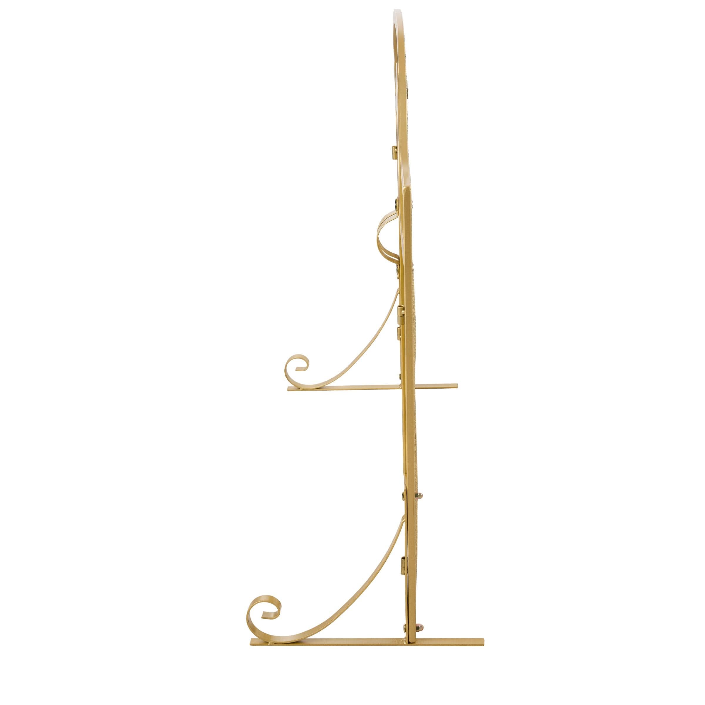 Smallbee Iron Fireplace Screen Gold Powder-Coated – 90x32x78.8cm