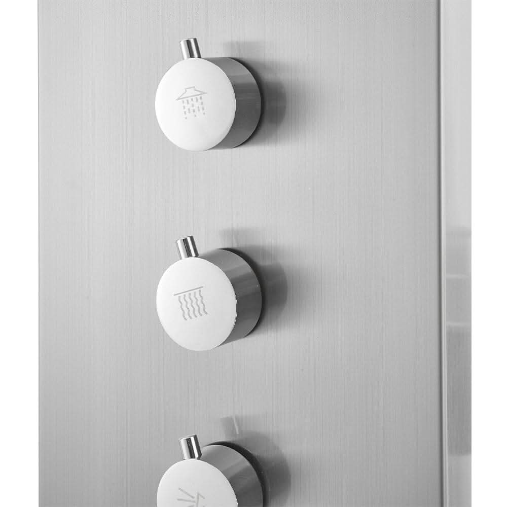 Bathroom Silver Stainless Steel Shower Tower Panel