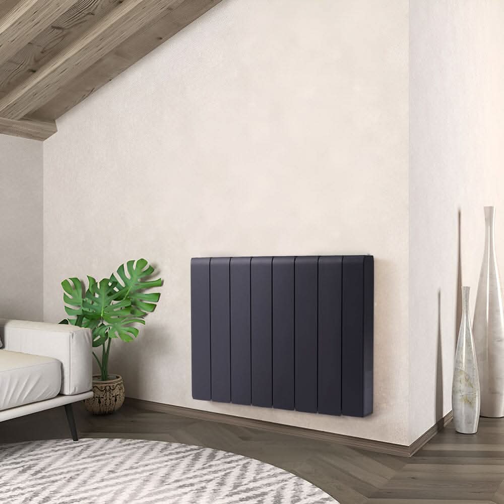 Ceramic Electric Radiator with Wi‑Fi & LCD Touch – White or Matte Black (700 W/1000 W/1500 W/2000 W)