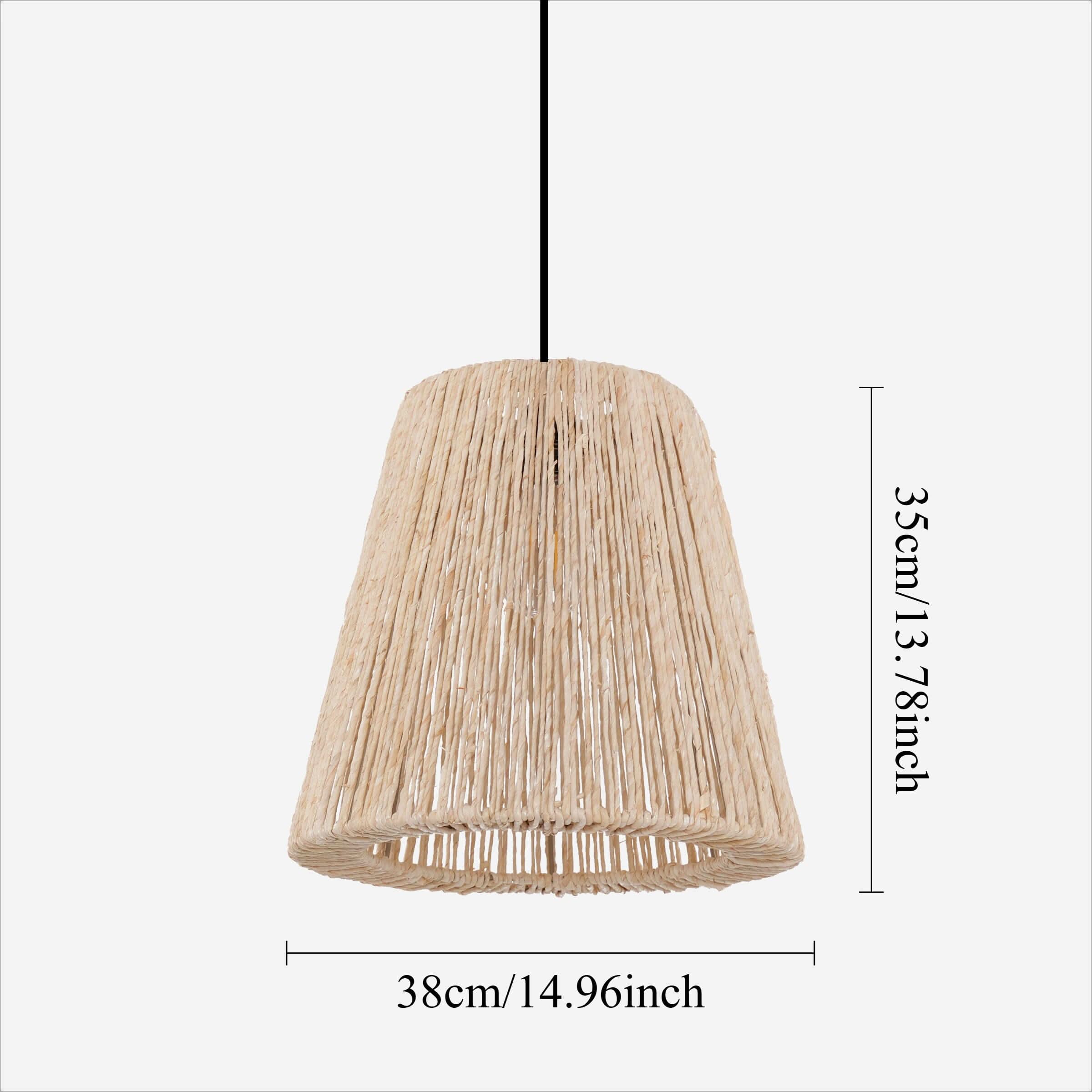 Lightsin Rustic Hemp Rope Woven Pendant Light for Cozy Interiors
