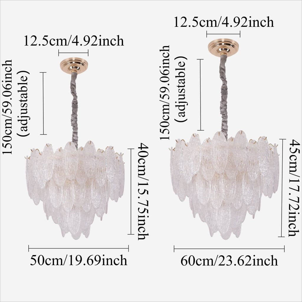 Lightsin Luxury Crystal Ceiling Light Champagne Gold Chandelier
