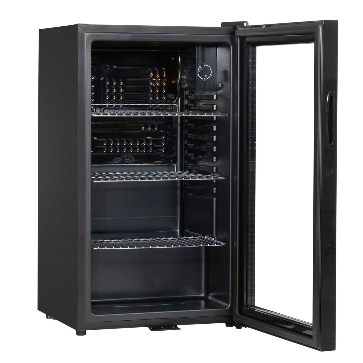 COMFEE 93L Black Compact Drinks Fridge with Adjustable Shelves and LED Light