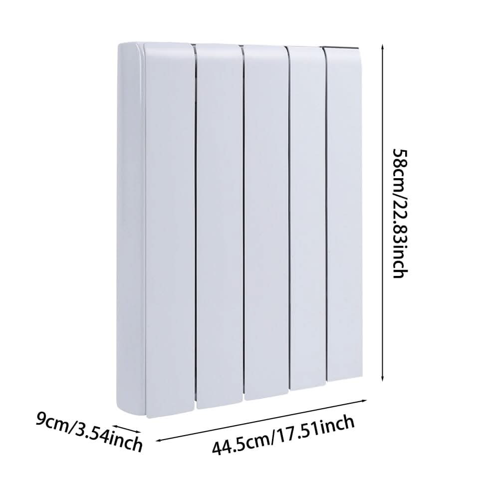 Ceramic Electric Radiator with Wi‑Fi & LCD Touch – White or Matte Black (700 W/1000 W/1500 W/2000 W)