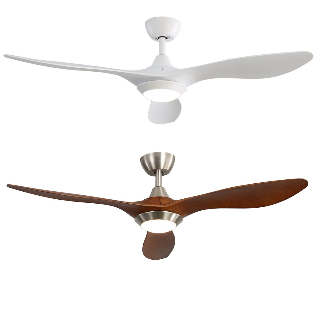 52 inch Reversible Ceiling Fan W/Light Remote Control 3/5 Blades 5 Speed Timer