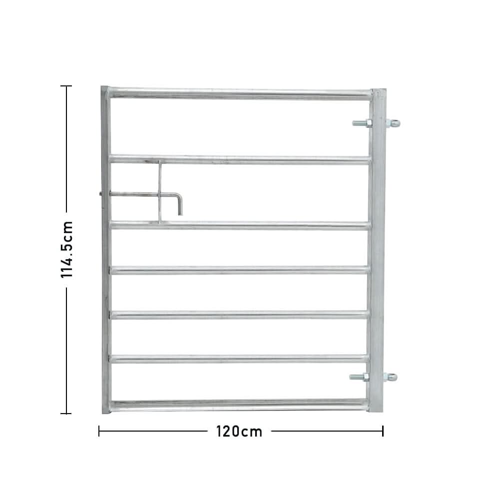 4-12FT Durable Galvanized Metal Field Gate