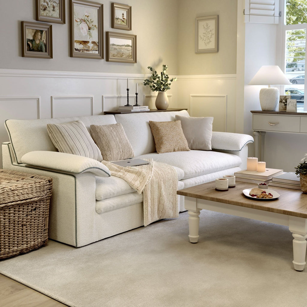 Cottonfy Stylish Lambswool Sofa with Detachable Design