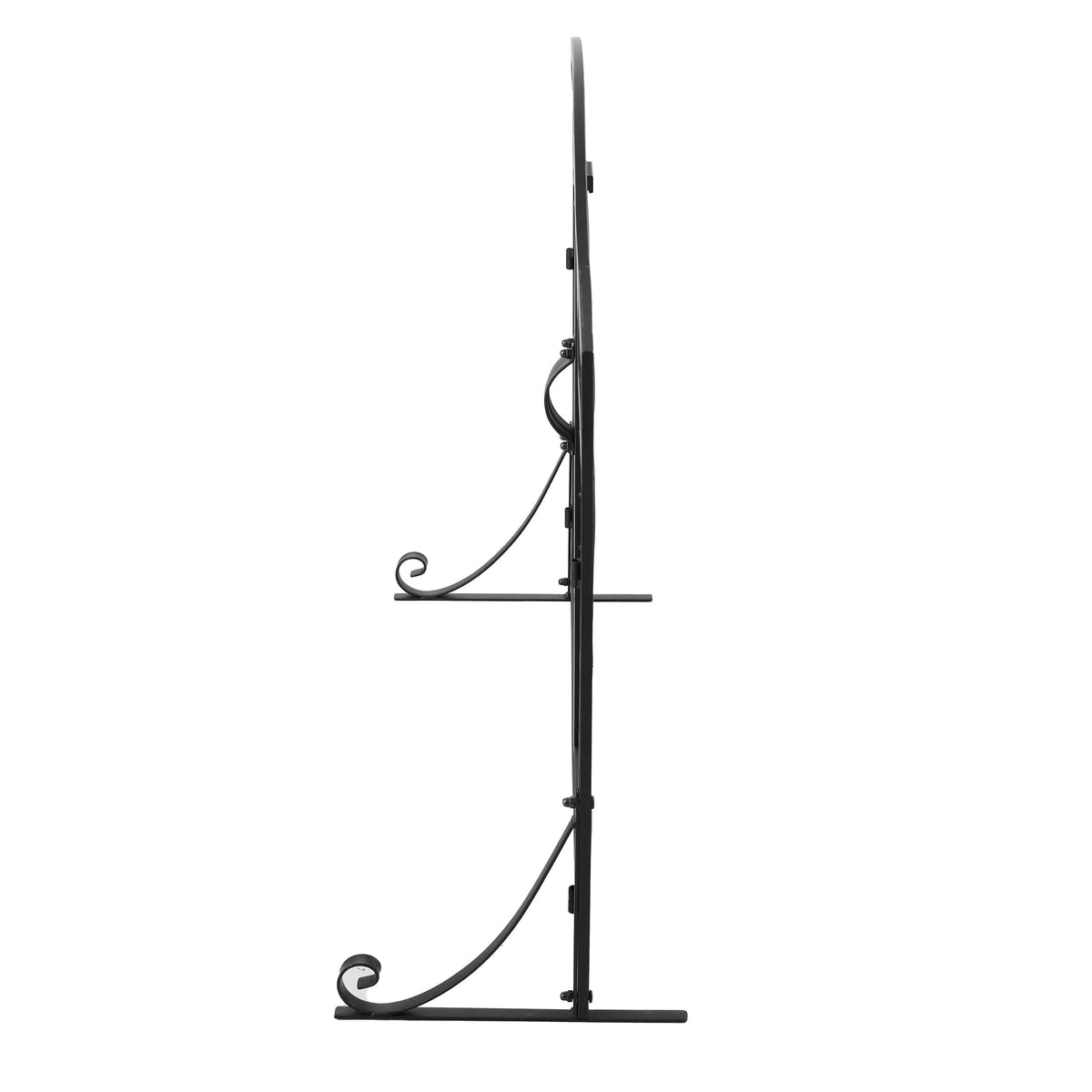Smallbee Iron Fireplace Screen Black Powder-Coated – 90x32x78.8cm