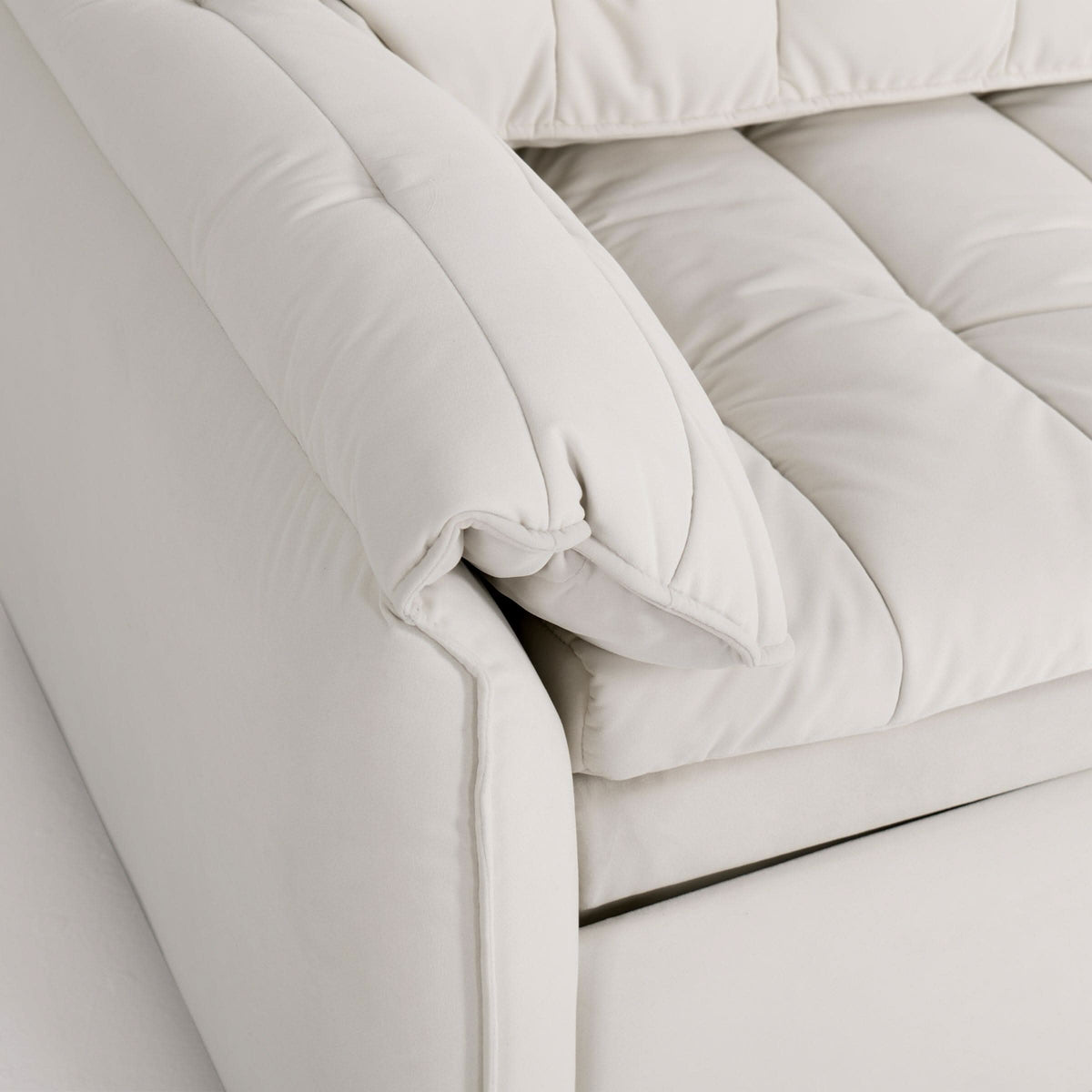 Cottonfy Cloud Elephant Ears Folding Corner Sofa Bed with Storage