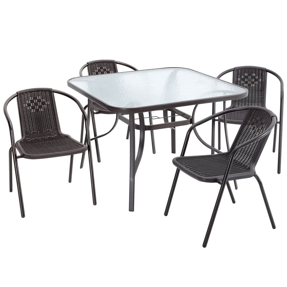 3/5pcs Garden Patio Dining Set Outdoor Furniture