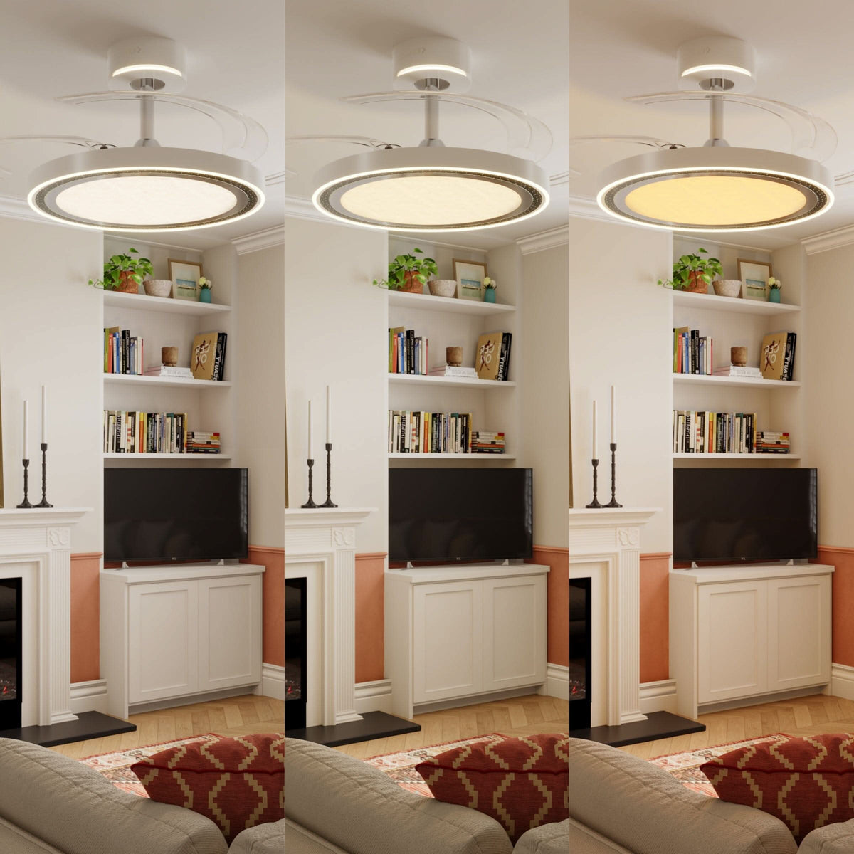 Lightsin 48 Inch Ceiling Fan with Quiet Reversible DC Motor