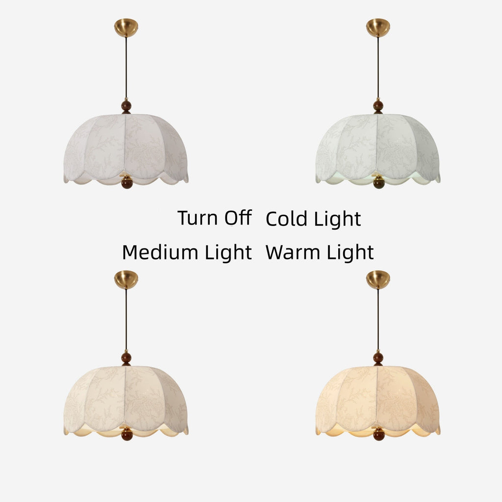 Yellow Fabric Pendant Light | Soft Shade E27 Ceiling Lamp