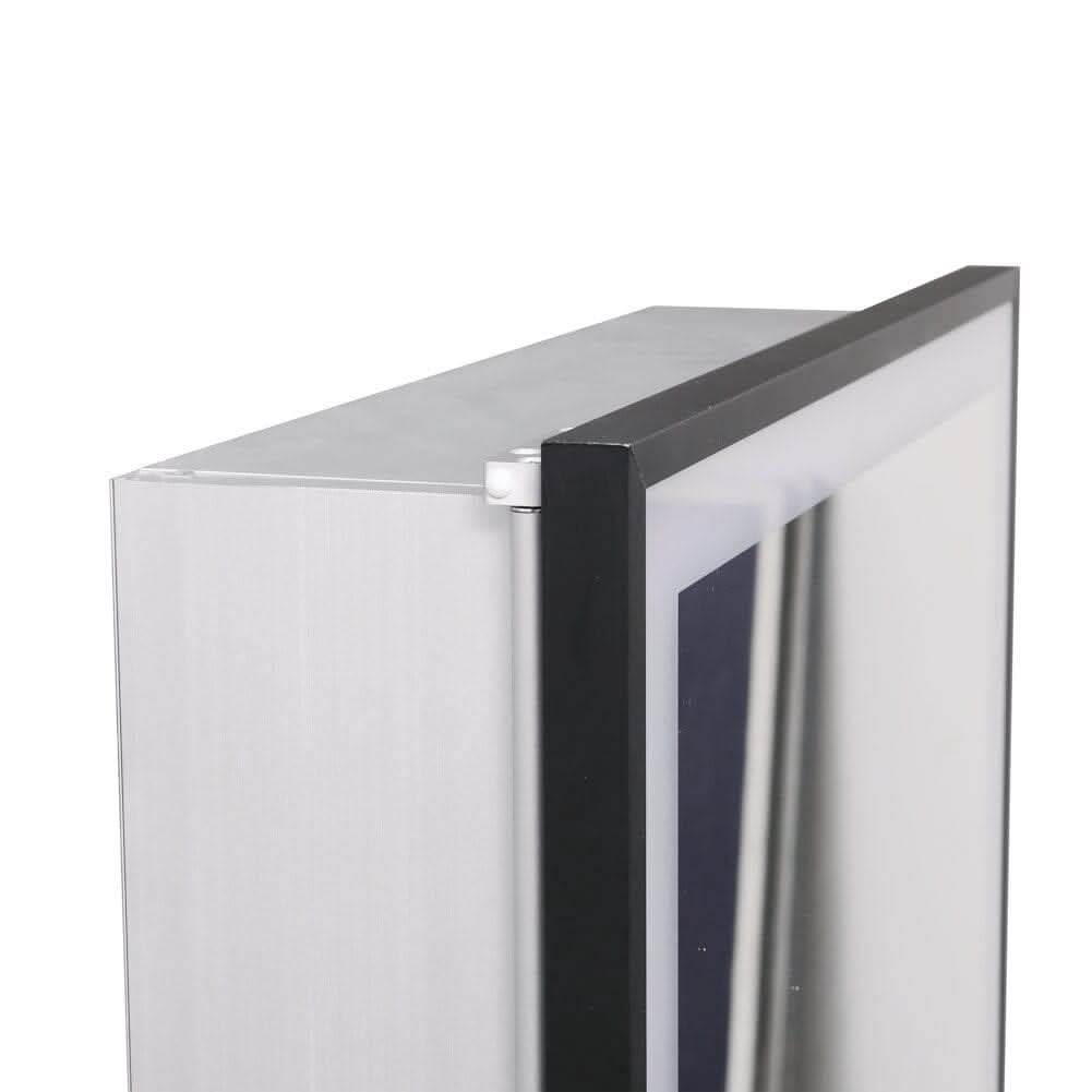 70cm Height LED Light Mirror Cabinet Single Door with Demister Film IP44 Frame