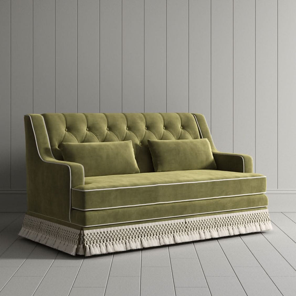 Cottonfy Fringe Skirt Sofa Velvet Linen Comfort Relaxed Living
