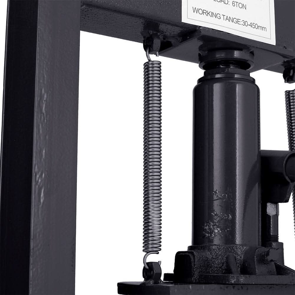 6 Ton Hydraulic H-Frame Shop Press Adjustable Working Table