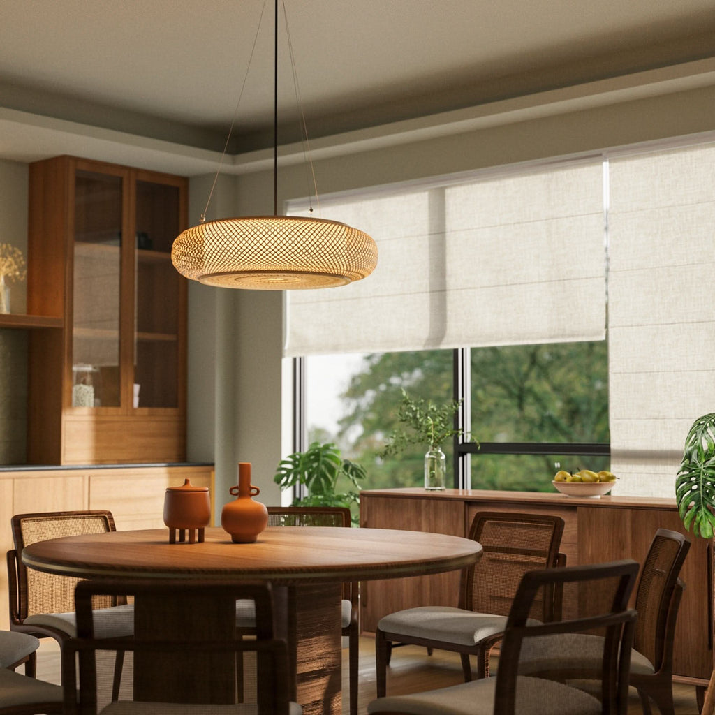 Lightsin Lutta-Natural Bamboo Pendant Light for Warm Ambiance Décor