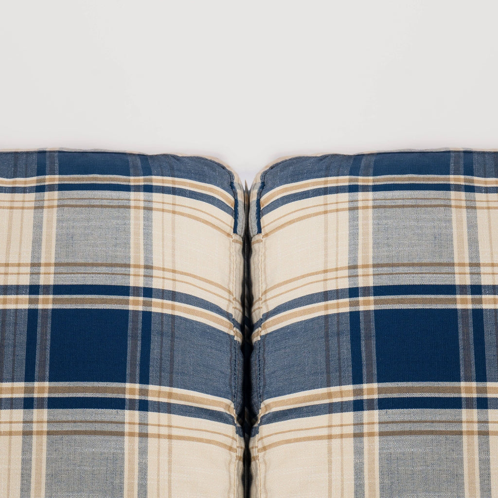 Cottonfy 3 Seater Striped Sofa with Removable Covers and Skirted Design
